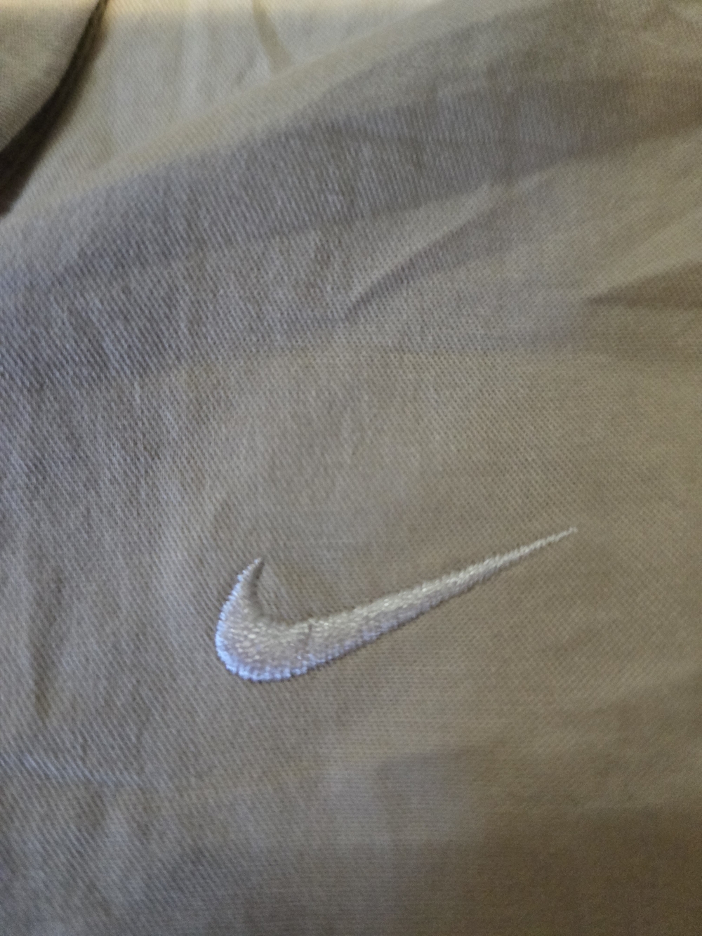 Nike Light Beige Hooded Windbreaker Jacket with White Trim - Picture 3 of 4